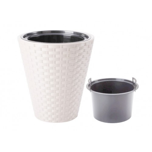 Горшок FormPlastic Rattana-30 белый Горшок FormPlastic Rattana-30 белый